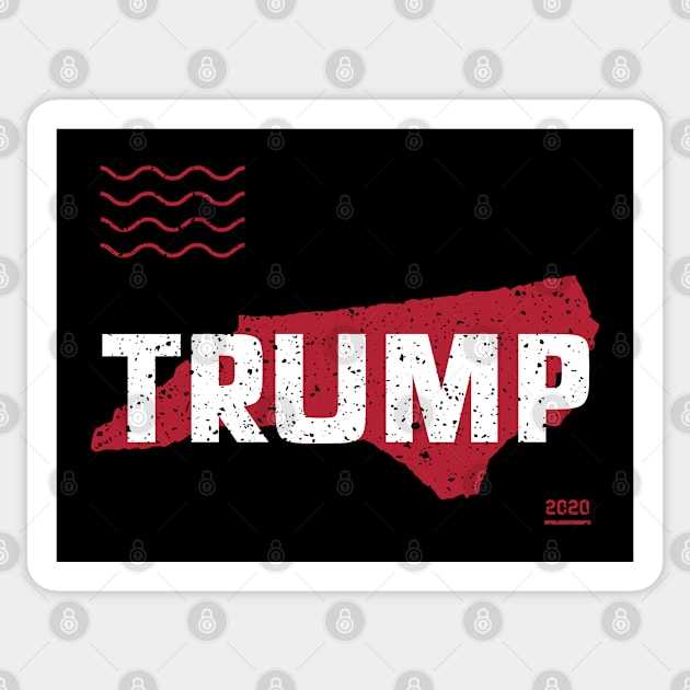 Trump North Carolina 2020 - Red Wave, Red State Sticker by Family Heritage Gifts